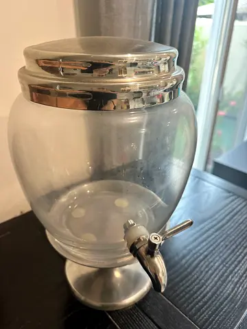 glass water dispenser, used
