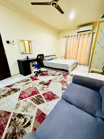 Short-Term Furnished Master Room with Balcony | Al Nahda, Sharjah for Indian Male Bachelor 2200