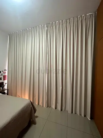 Custom Made Floor-to-Ceiling Blackout Curtains – Beige Satin Finish