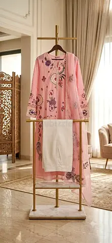 Elegant Pink Embroidered Salwar Kameez Set