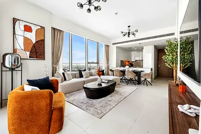 Luxury 2 BR + Maidsroom | Burj Khalifa City View and Canal View