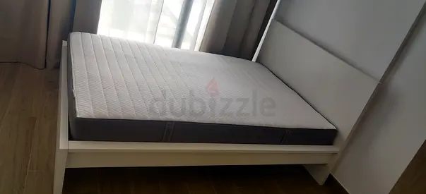 Ikea Queen Size 160×200 Bed with mattress available in perfect condition