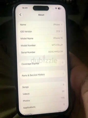iPhone 15  - 128GB (Good working condition)