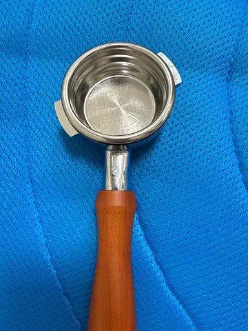 Portafilter / Espresso Filter Holder with Wooden Handle - brand new