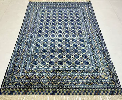 150 x 200 cm | fine quality afghan handmade carpet | very fine quality turkmenistan carpet