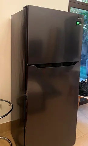 Midea Refrigerator Freezer, Gun Metal - excellent condition