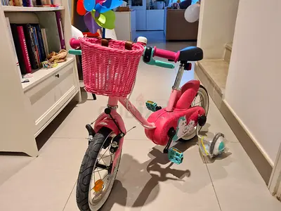Btwin 14 Kids Bicycle | Excellent Condition | With Basket Bell