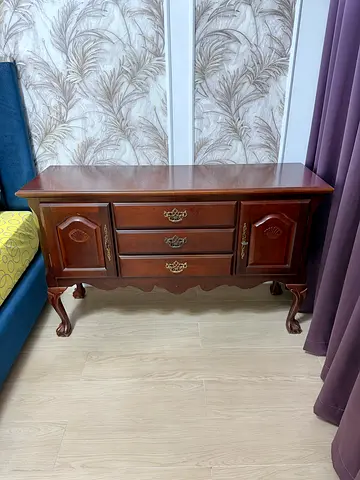 Solid Wood Vintage Console Table / Sideboard with Drawers