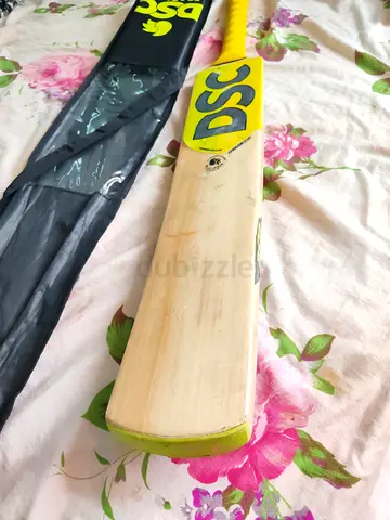 DSC Cricket Bat (with cover) - Used, Good Condition with pads and helmet