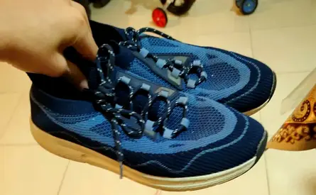 Used blue running/fitness sneakers - comfortable everyday trainers