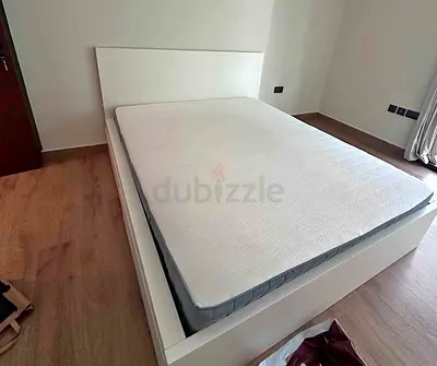 Ikea Malm bed with mattress queen size