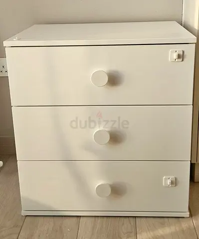 IKEA GODISHUS 3-Drawer Chest – White NurseryKids Storage