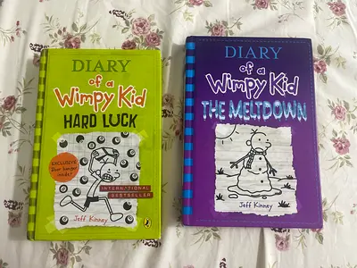 Set of 2 Diary of a Wimpy Kid books - Hard Luck The Meltdown