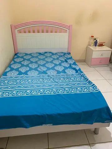 Single bed with headboard and bedside drawer - good condition