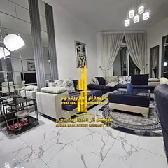 Luxury apartment for monthly rent, two bedrooms and a hall with a sea view, fully furnished with hig