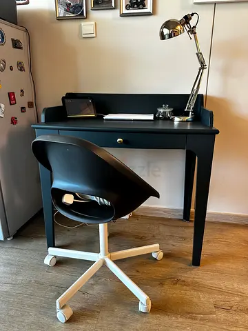Silver study lamp
