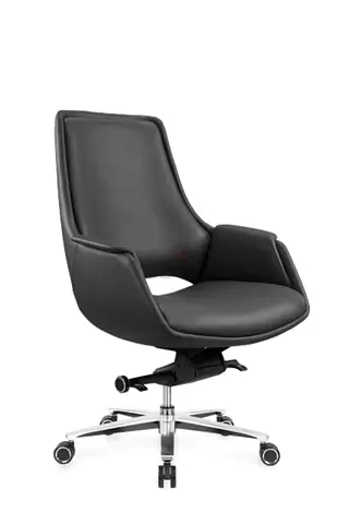 Modern Black Office Chair with Adjustable Base