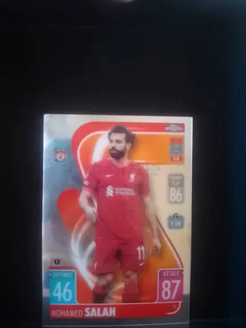Mohamed Salah Football Trading Card - Single Card (Good Condition)