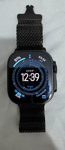 Apple Watch Ultra 3 GPS + Cellular 49mm Black Titanium Case + Free Strap + Free Charger + AppleCare
