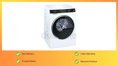 The All New Siemens Freestanding Front Load Washer Dryer, 10/6 Kg, White - 12 Months Warranty