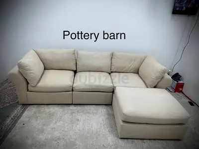 Like new condition pottery barn modular sofa