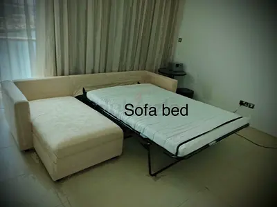 Beige color IKEA vimle sofabed with storage
