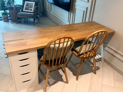 Study Desk with Drawer Unit (no chairs)