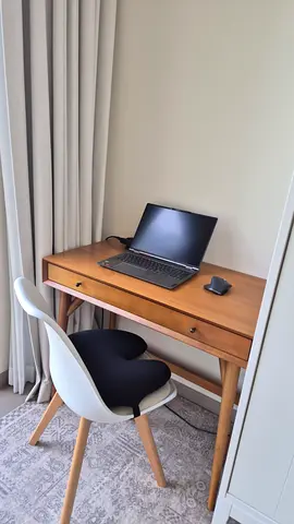 West Elm wooden desk and chair