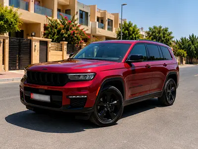 2022 Jeep Grand Cherokee L Black Edition | GCC Specs | 72,000 km | Warranty  Service Until Nov