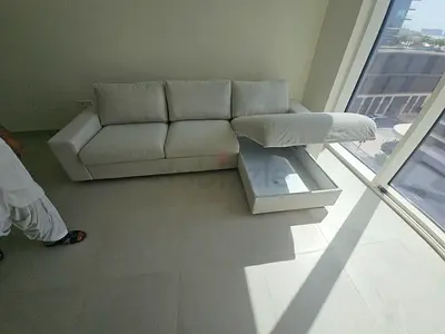 Ikea vimle L shape sofa bed with mattress