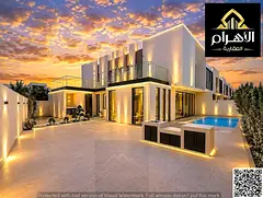 Corner villa overlooking the golf course, featuring a 4,200 sqm plot and custom high-quality finishe