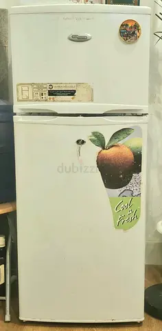 Small double-door fridge (Used) - working, 90L approx