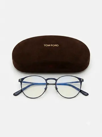 Tom Ford Round Frame Eyeglasses with Case - Gently Used