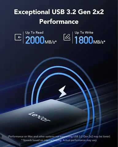 1TB External SSD with Magnetic ,Portable SSD USB3.2 Gen2x2, Read up to 2000MB/s, Slim ( Fix Price )