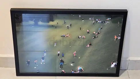 Framed Photo Print of People on a Grassy Hill