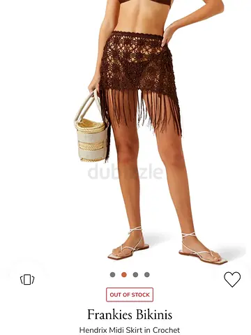 Frankies Bikinis Hendrix Midi Crochet Skirt