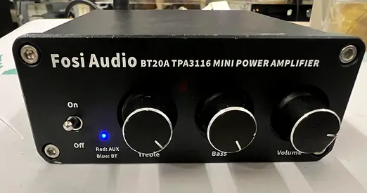 Fosi Audio BT20A TPA3116 Compact Bluetooth Amp with JBL speakers