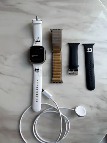 Apple Watch Ultra 2 with multiple replacement bands