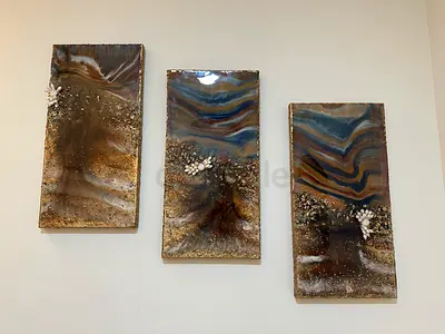 hand made resin paintings for sale