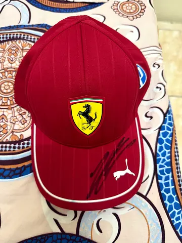 Charles Leclerc Signed Ferrari Cap