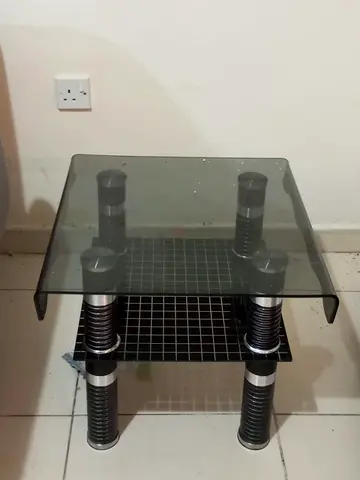 Modern Glass Coffee Table with Lower Shelf