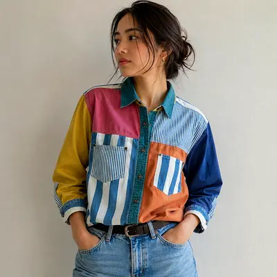 Vintage Colorblock Shirt