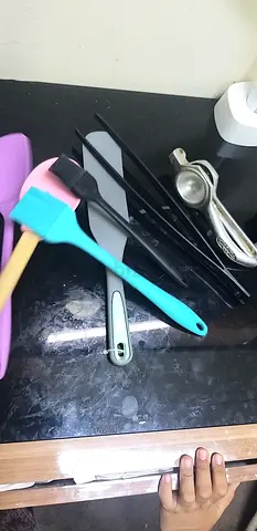 Assorted silicone kitchen spatulas, brushes and utensils - gently used