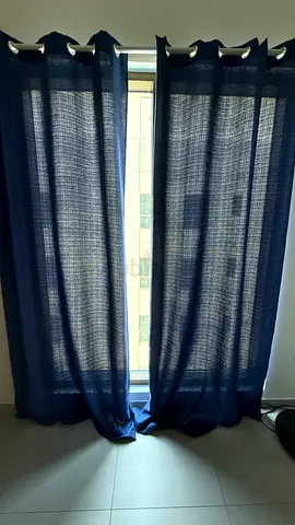Curtains with rod