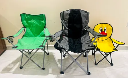 Camping tent and chairs