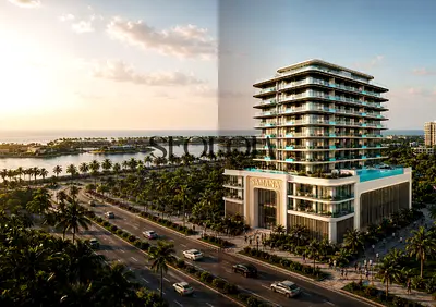 Sea View 1BR | Private Pool Balcony