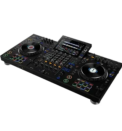 Professional DJ Controller with Dual Jog Wheels and Touchscreen Mixer