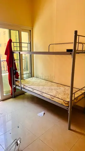 Single Size Metal Bunk Bed with Mattress