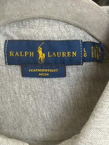 Ralph Lauren Grey Featherweight Mesh Shirt – Size Large – AED 80