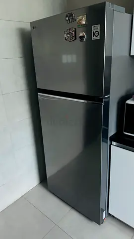 LG Double Door Refrigerator - Grey, Good Condition